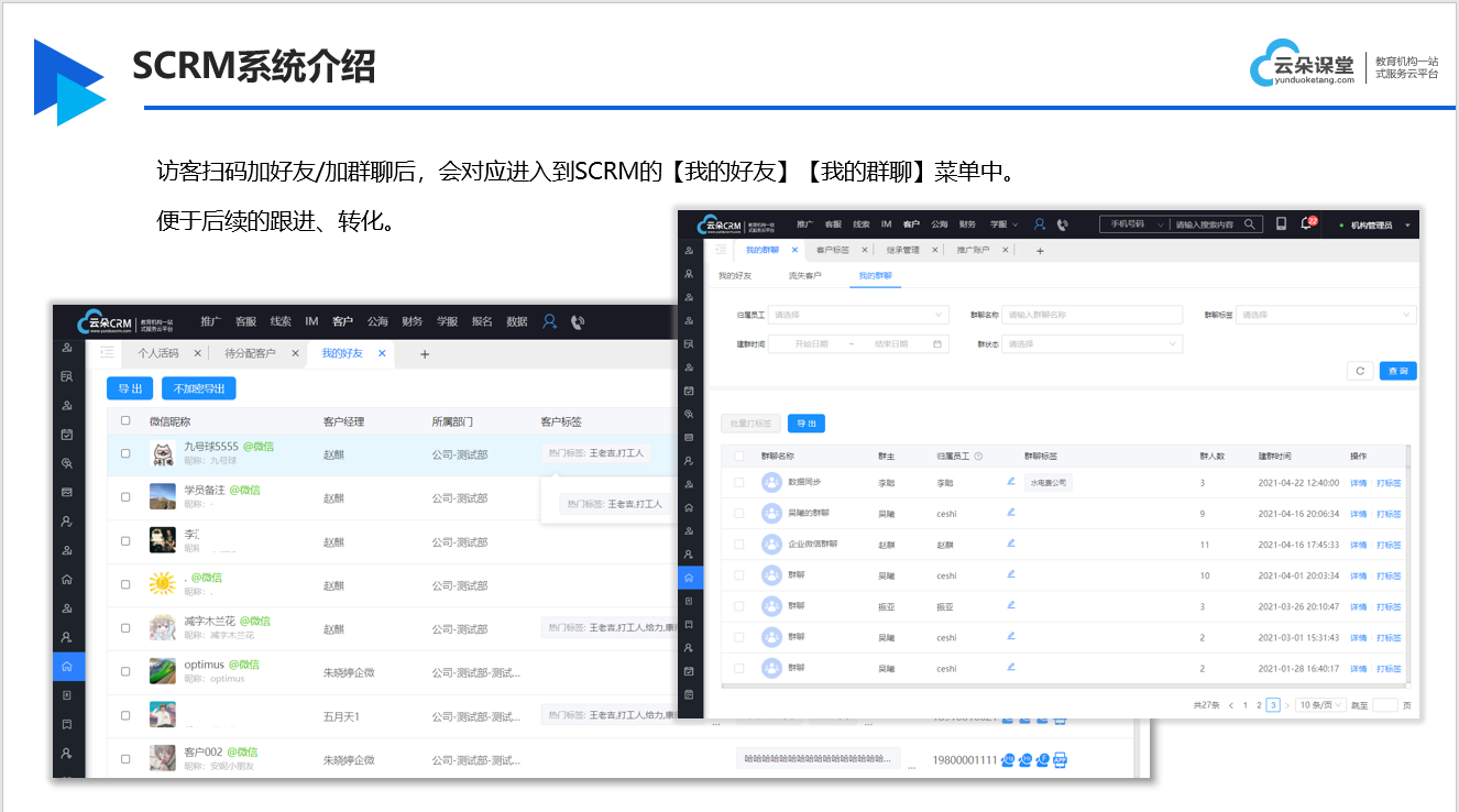 營銷系統scrm_用戶scrm系統_微信scrm_云朵SCRM SCRM 云朵CRM 第2張